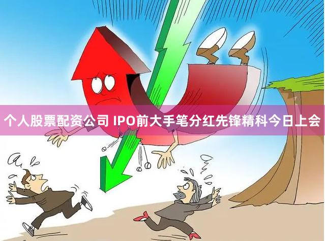 个人股票配资公司 IPO前大手笔分红先锋精科今日上会