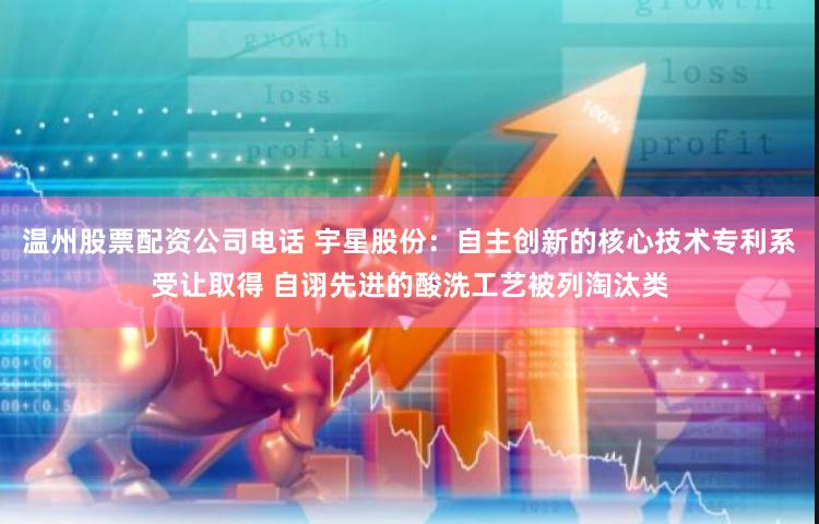 温州股票配资公司电话 宇星股份：自主创新的核心技术专利系受让取得 自诩先进的酸洗工艺被列淘汰类